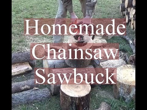 Simple Chain Saw SawBuck Using Logs