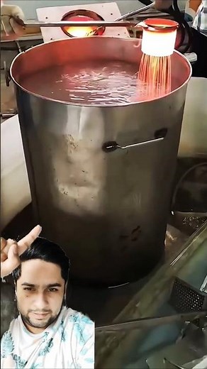 Amazing Factory Technique for Producing Gold & Silver Granules for Jewelry Making | #shorts #viral