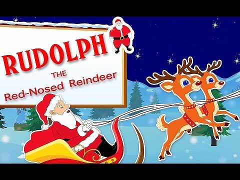 Rudolph The Red Nosed Reindeer | Popular Christmas Carols With Lyrics For Kids
