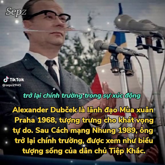 Alexander Dubček là một chính trị gia Tiệp Khắc nổi tiếng, người được xem là biểu tượng của phong trào cải tổ xã hội chủ nghĩa theo hướng dân chủ trong thập niên 1960. Ông sinh năm 1921 tại Slovakia và trở nên nổi bật vào năm 1968 khi giữ chức Bí thư thứ nhất Đảng Cộng sản Tiệp Khắc. Với khát vọng xây dựng một