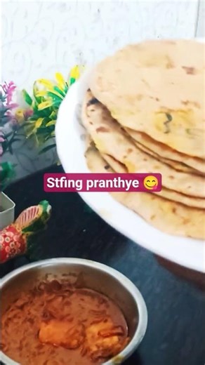 “Ghar Ka Perfect Stuffing Paratha – 1 Min Recipe 🤩👩‍🍳”