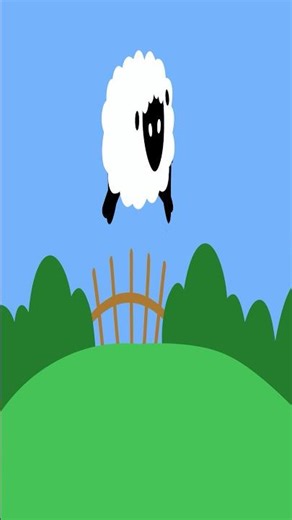 A cloud turned into a sheep… and then it started RUNNING! 🐑☁️ #cloud #sheep #animation #shortvideo