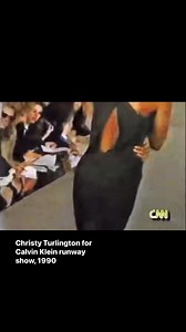 Christy Turlington for Calvin Klein runway show, 1990 | Runwaymodel
