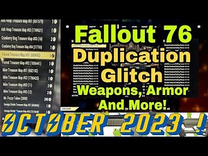 FALLOUT 76 DUPE GLITCH WORKING AFTER PATCH ! OCTOBER 2023! DUPLICATION EXPLOIT UNLIMITED GEAR! FO76!