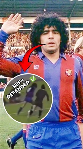 El Clásico’s Funniest Moment? Ref vs Maradona 🤫🤫 #soccershorts #footballshorts