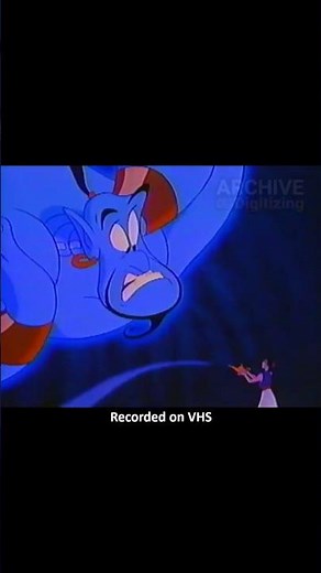 Aladdin — The Genie’s First Appearance Straight From VHS 📼💫#shorts