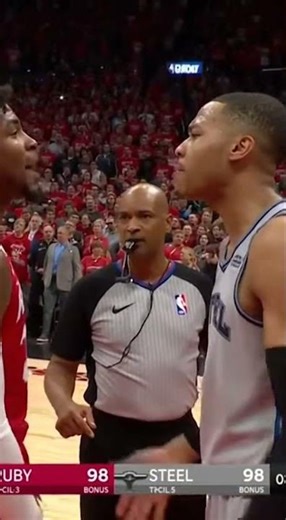 Charge or Block? Instant Replay Decides Tie Game Foul | Heated Argument Follows #NBA