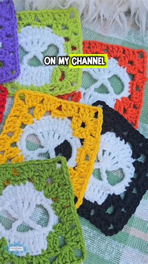 1.1K views | My new free crochet pattern, the Skull Granny Square, is live on the blog! It’s perfect for beginners and a great way to use up those small amounts of yarn you have saved. Whether you want to make a cozy blanket or a unique accessory, this square can be customized to fit your style. Head on o the blog for the pattern and start crocheting today! What kind of project do you want to make with this? #crochet #crochetpattern #craftinghappiness | Crafting Happiness | Facebook