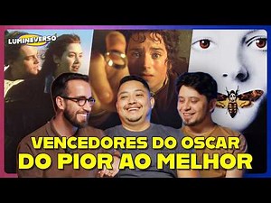 TIERLIST | OS MELHORES VENCEDORES DO OSCAR DE MELHOR FILME | LUMINEVERSO