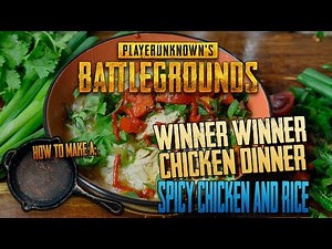 Pubg Cooking - Spicy Winner Winner Chicken and Rice Dinner Recipe - Gamer Food