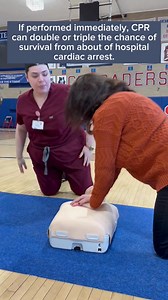 1.5K views · 22 reactions | As part of #HeartMonth, White Plains Hospital teamed up with Archbishop Stepinac High School to provide essential hands-only CPR training. With over 350,000 out-of-hospital cardiac arrests occurring yearly, knowing hands-only CPR can make all the difference. To learn more about hands-only CPR, visit wphospital.org/cpr. | White Plains Hospital (WPH) | Facebook