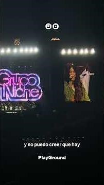 Juliana was the guest of Grupo Niche at @FestivalCordilleraCo