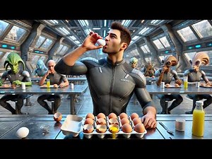 Alien Students Laughed at Human Diets—Until They Watched Him Crack and Drink 12 Raw Eggs. HFY Sci Fi