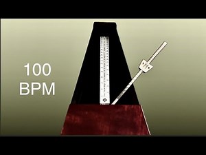100 BPM Metronome Sound Effect and Stock Video - 10 MIN | 3 of 4 Videos