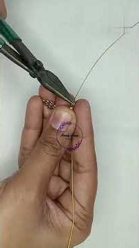 Very simple Invisible chain making for peacock🦚 charm use and Beautiful Designs And attached #shorts