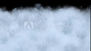 Movement of Waterfall from high places hit the rocks and spread in a wide area, The rapid flow and distribution of water falling from a height Stock Video