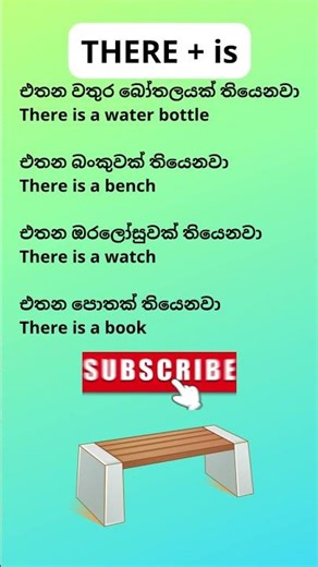 Learn “There is” in Simple Way | English Grammar with Sinhala Meaning #sinhala#english#spokenenglish