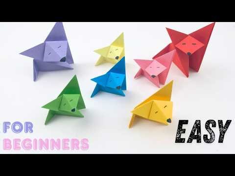 How to Fold Origami Fox | Simple Origami DIY #diyorigami #paper #craft #handmade #tutorial