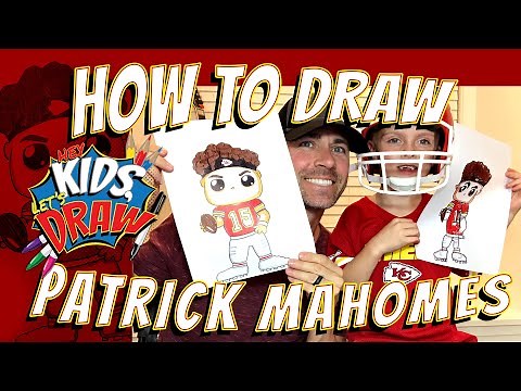 How to Draw Patrick Mahomes for Kids