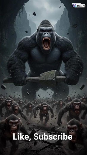 🔥 Kong vs Bad Monkeys 🦍 | Epic 4K Monster Battle Scene | Godzilla x Kong Style Short #godzillakong