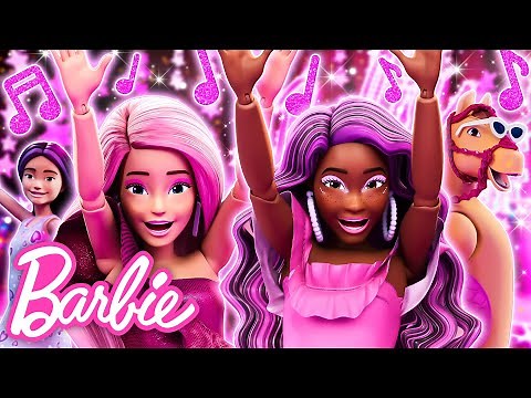 "Barbie Sparkle Slide" ✨ Barbie Dance Tutorial & Official Music Video! 🎶