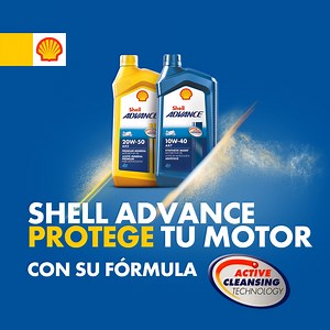 En tu cambio de lubricante usa Shell Advance, es protección, rendimiento y potencia para tu moto. Pídelo en tu próximo cambio en aceiteras y estaciones Shell. | Shell Lubricantes Guatemala