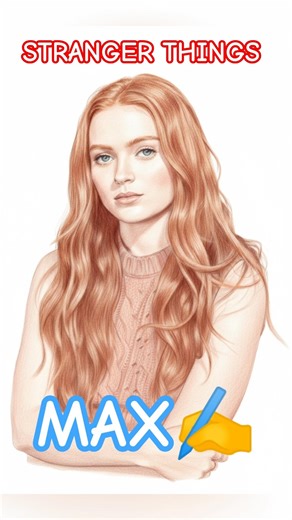 Drawing Faces Of Max From Stranger Things! Satisfying Art! (#Shorts)