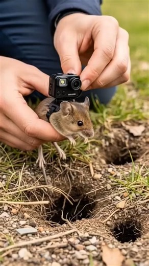 Inside a Mouse Nest 🐭 Micro Camera POV Documentary #wildlife #timelapse #minipix