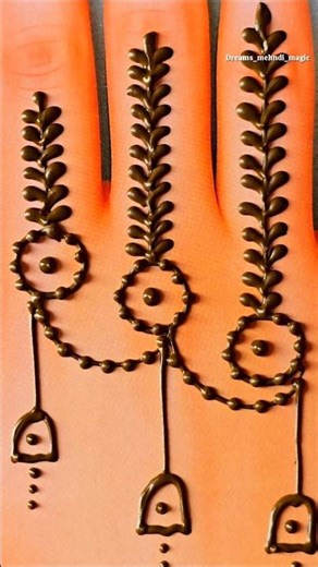 Easy 1mint trick Easy Mehndi Design Beginners Try This""Most Viral Back Hand Mehndi Trick 2026