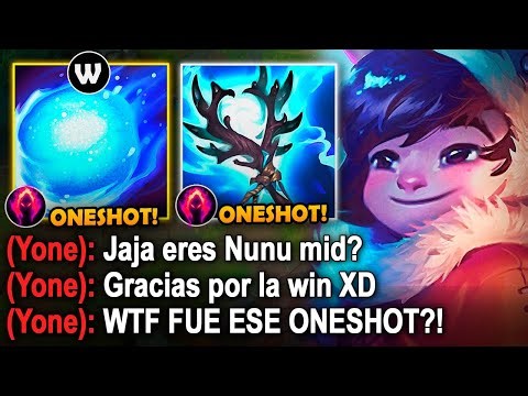 Nunu pero cada W quita el 100% de vida con esta build full ap