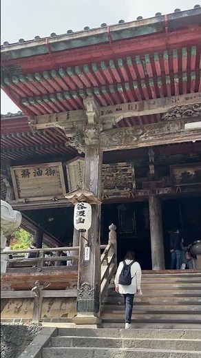【GWの穴場】新緑のトンネルが美しすぎる！岐阜・谷汲山華厳寺 本堂の石段前、混雑なしの絶景秘境【自然音】