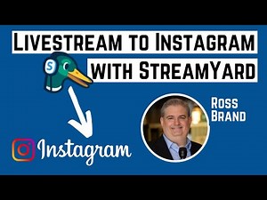 How to Livestream to Instagram Live with StreamYard - 2023 Tutorial