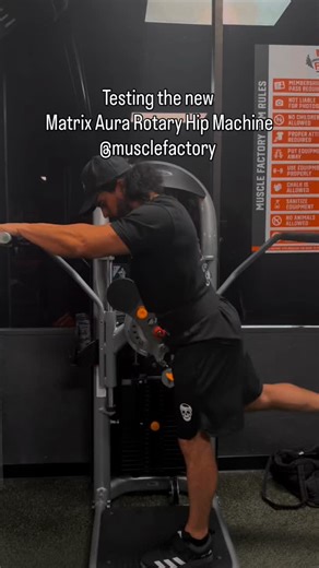 4 comments | Tested the new Matrix Aura Rotary Hip Machine that muscle factory got. 4 different movements on one machine it was really cool to try it out!! | Goose Higuera | Facebook