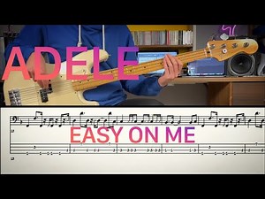 Adele - Easy On Me /// Bass Line Cover [Play Along Tab]