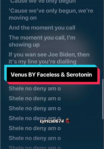 Venus by Faceless & Serotonin: Complete Lyrics Video