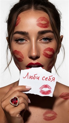 Elena Bobkova on Instagram: "Как сделать? 1. Gemini или напрямую в Nana Banana 2. Добавьте своё фото 3. Вставьте промпт Photorealistic close-up portrait, cinematic Y2K flash. Clean white background, dramatic overhead professional lighting with depth and sculpted shadows. Head upright, camera close at eye level, eyes sharp, sultry languid gaze. Natural messy updo with light volume and loose strands framing the face. Graphic fox-eye only at the outer corners, emphasized lashes, rich red lipstick w