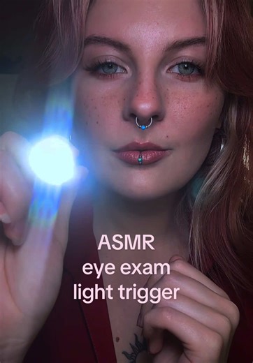 Relaxing ASMR Eye Exam Experience with Light Triggers