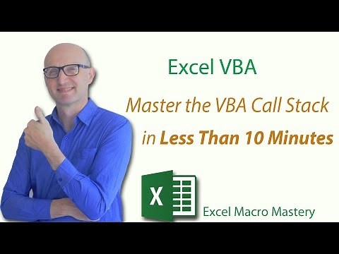 Excel VBA: Master the VBA Call Stack in Less Than 10 Minutes