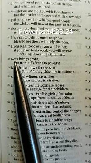 Wisdom and Folly: Proverbs 14:23-24 Explained