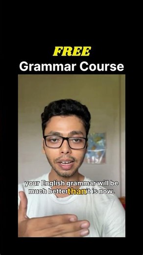 Don’t Miss this Free English grammar course 🤩 #shorts #englishgrammar