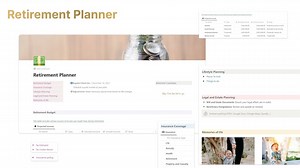 Retirement Planner | Notion Template - Etsy Australia