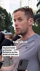 Full report from the asylum hotel protest at Canary Wharf is live now. | Politics JOE