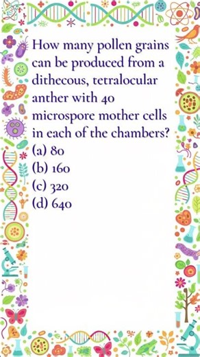 MCQs | Sexual Reproduction In Flowering Plants | NEET | CET |
