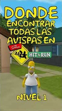 ¿Donde encontrar todas las avispas en The Simpsons Hit and run? nivel 1 1/2 #thesimpsons #lossimpson
