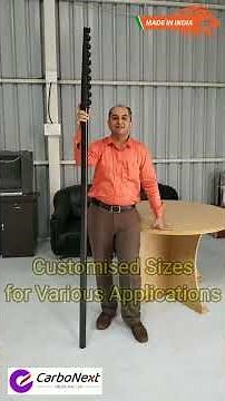 Carbonext Carbon Fibre Telescopic Pole Features | Journey-Demonstration-Applications | Made in India