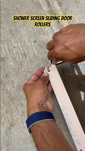 Simple way of changing sliding door rollers of a shower screen #diy #shower #screen #bathroom #roll