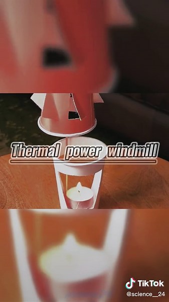 Thermodynamic windmill, collect it and try it. #experiment #funny #science #kidactivities
