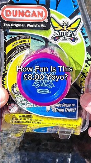 How Fun Is An £8 Yoyo? Duncan Butterfly XT #gr33nrobot #yoyo #yoyotricks #yoyoing #shorts #unboxing