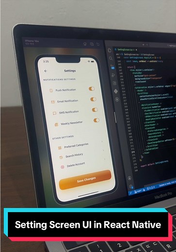 Creating a Settings Screen UI in React Native