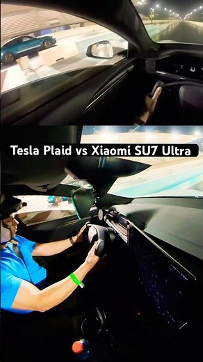 Tesla Model S Plaid vs Xiaomi SU7 Ultra #tesla #ModelSPlaid #XiaomiSU7Ultra #xiaomi